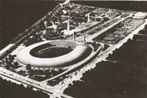 Maquette du Stade Olympique de Montréal datant de 1954